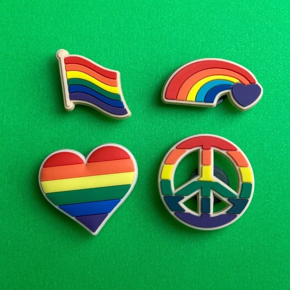 Pride Crocs Shoe Charms Set of 4 - jibbitz Charms